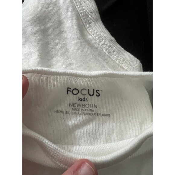 Focus 2 pc set red and white overall style newborn - Picture 3 of 4